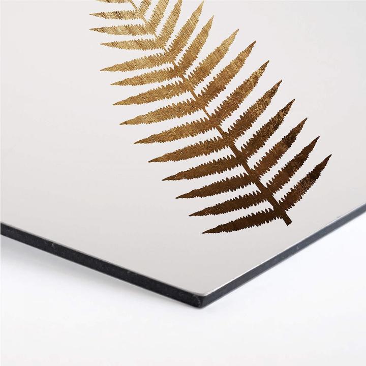 Produktbild Trenddeko Goldener Farn (35 x 30 cm)