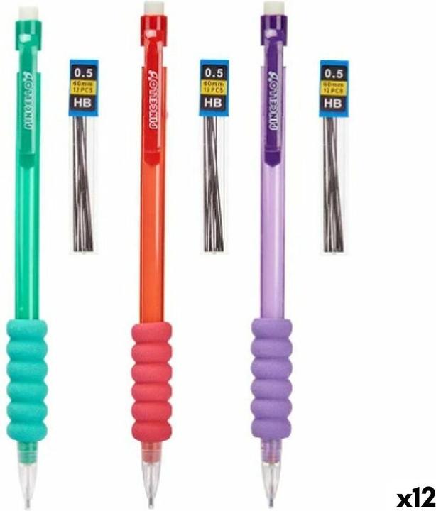 Produktbild Pincello Druckbleistift Minen 0,5 mm Blau Rot grün (12 Stück) (0.50 mm, 12 x)