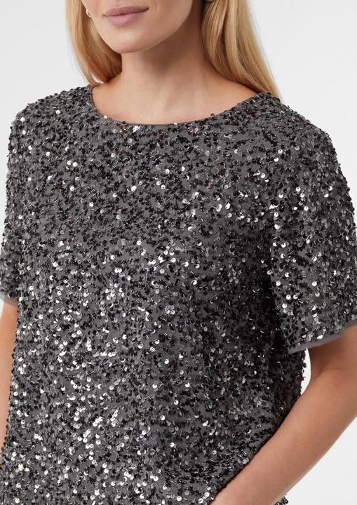 Immagine prodotto Comma Bluse Elegantes Shirt mit Allover-Pailletten (32)