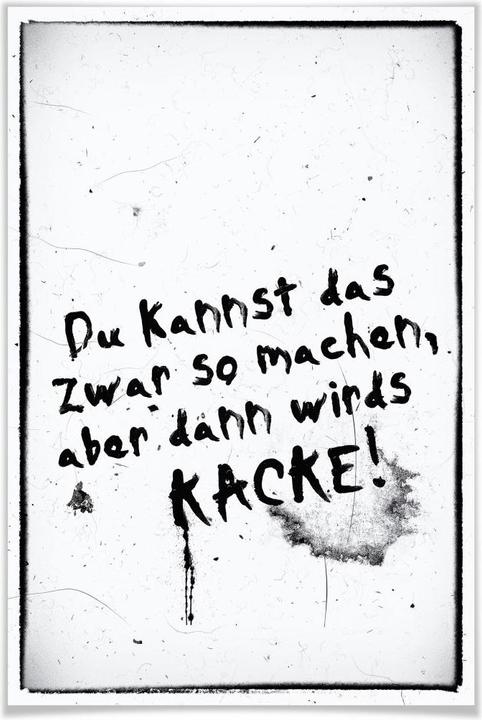 Actual product image Trenddeko You can do it this way, but then it will be crap (30 x 45 cm)