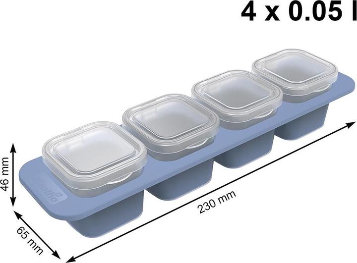 Actual product image Rotho Mini Freezer Container Set Domino (0.05 l)