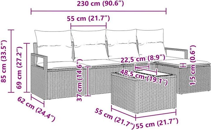 Immagine prodotto vidaXL Outdoor-Sofa