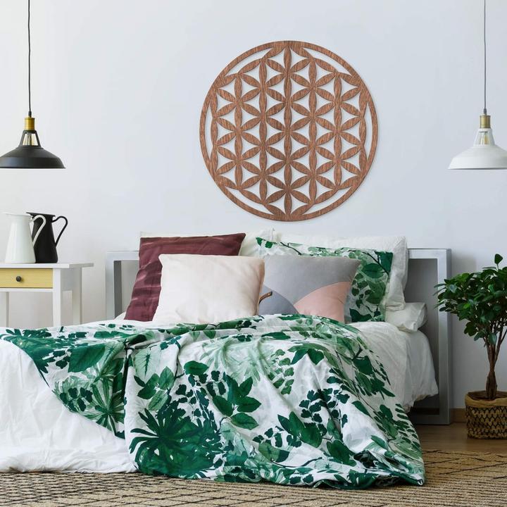 Actual product image Trenddeko Veneer - Flower of life (Ø 60 cm)