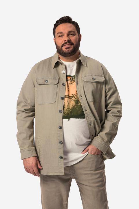 Actual product image Boston Park Hemdjacke, Langarm, Kentkragen, Brusttaschen (7XL)