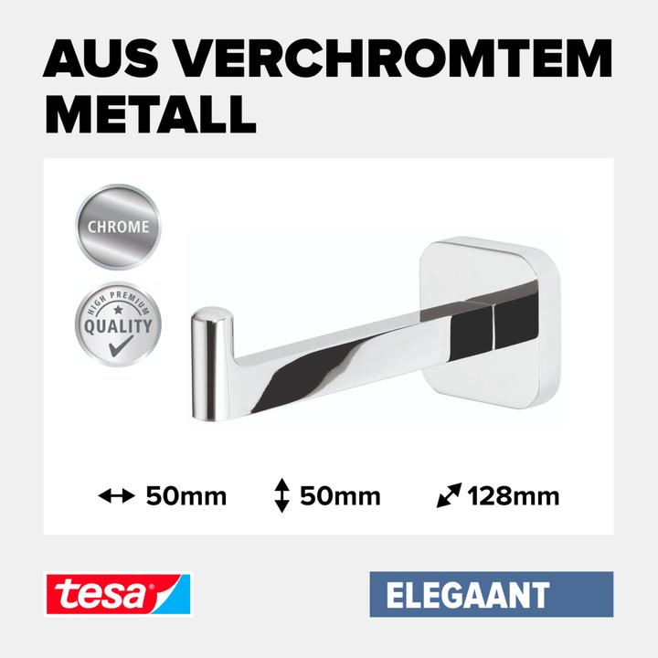 Produktbild tesa ELEGAANT WC Ersatzrollenhalter inkl. Klebelösung ohne Bohren