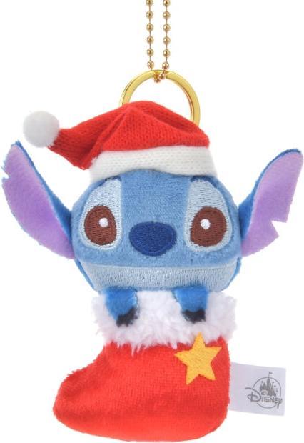 Actual product image Disney Stitch Christmas sock key ring