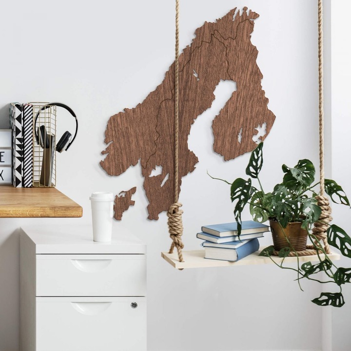 Actual product image Trenddeko Map Scandinavia (44 x 55 cm)