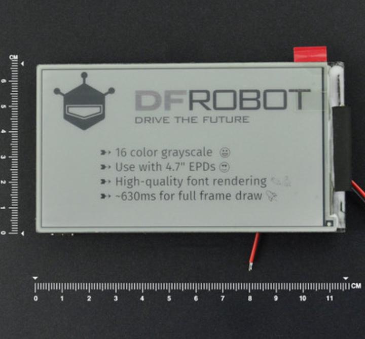 Image du produit DFRobot Écran E-Ink 4.7inch 540x960 avec ESP32