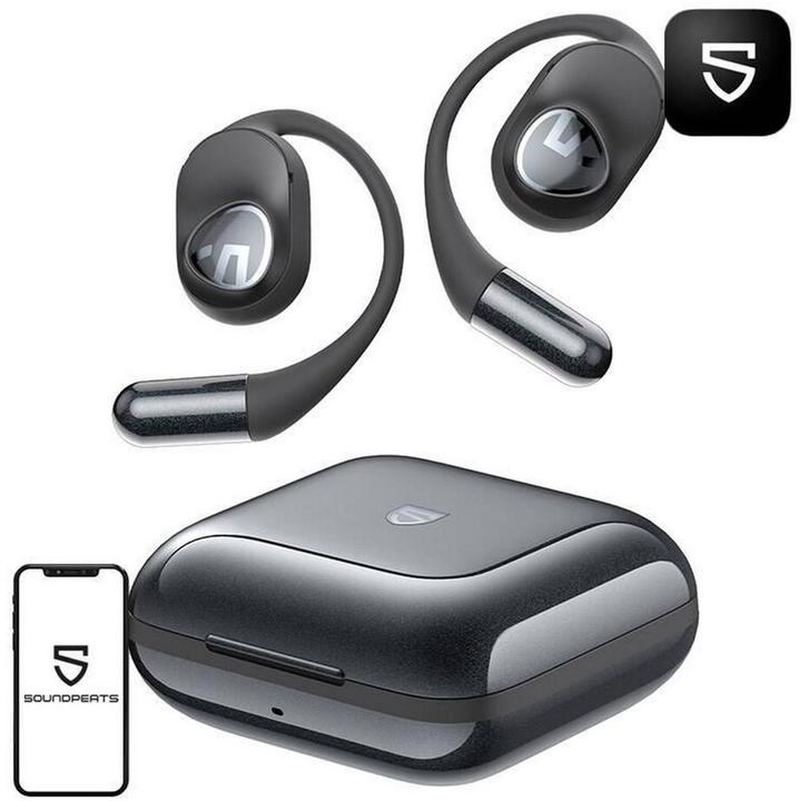 Immagine prodotto Soundpeats Cuffie senza fili TWS GoFree2+ (nero) (ANC, 35 h, Senza fili)