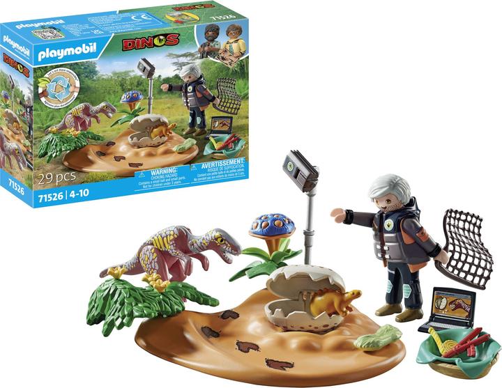 Produktbild Playmobil Stegosaurusnest mit Eierdieb (71526)