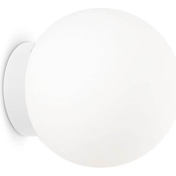 Ideal lux, Wandleuchte + Deckenleuchte, MAPA BIANCO G9 Wandleuchte ⌀150mm dimmbar Weiss warmweiss 059808 (370 lm, G9)