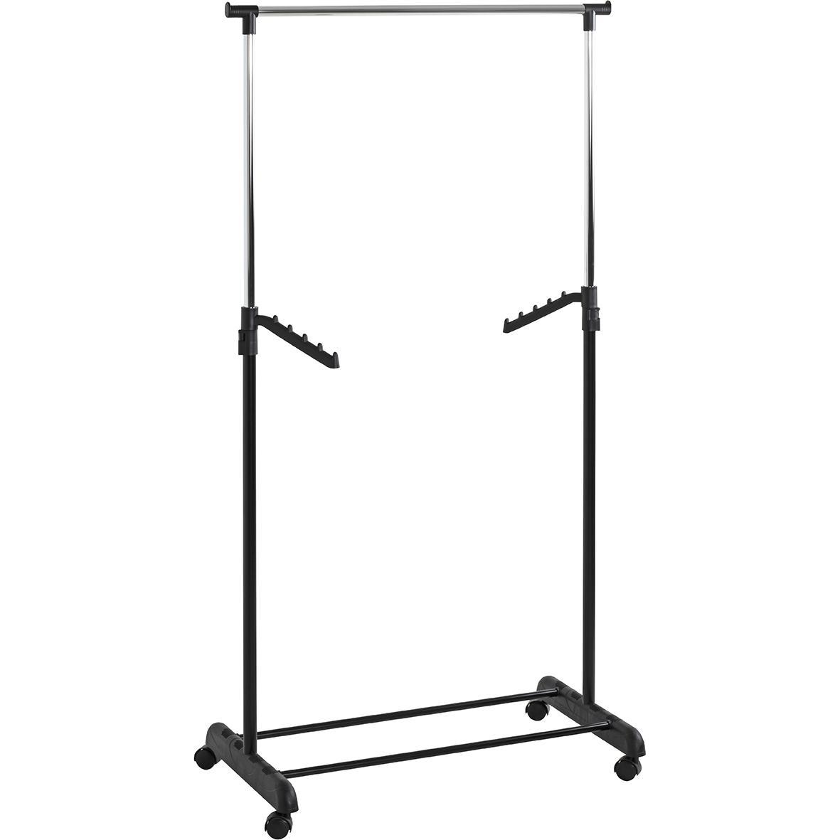 HAKU Möbel, Kleiderständer + Kleiderstange, Rollgarderobe