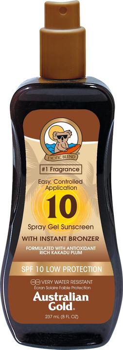 Image du produit Australian Gold Gel avec bronzer (Spray solaire, Gel solaire, Jusqu'à SPF 10, 237 ml)