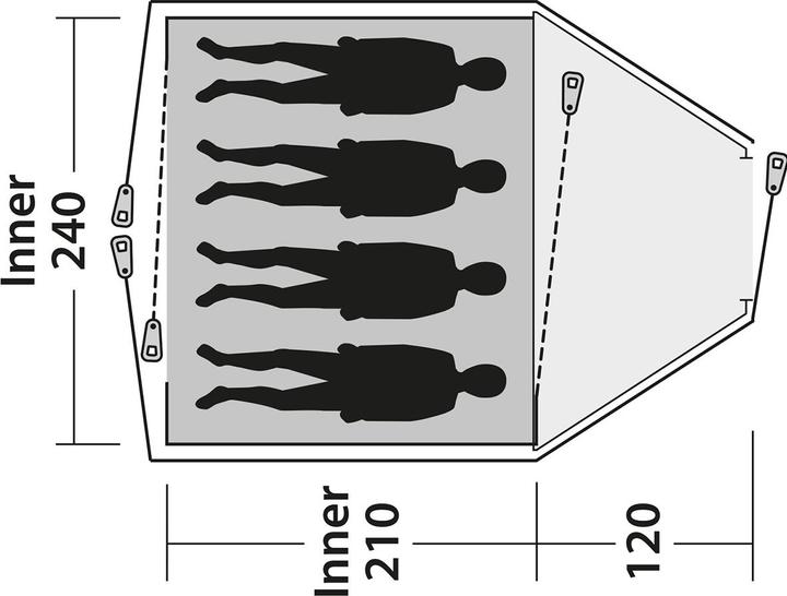 Immagine prodotto Outwell Cloud 4 (Tenda a cupola, 6.30 kg, 4 persone)