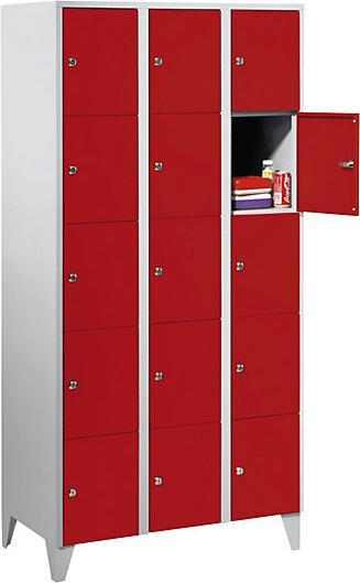 Feuerrot, Lichtgrau RAL 7035
