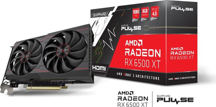 Productafbeelding Sapphire Pulse Radeon RX 6500 XT OC (8 GB)
