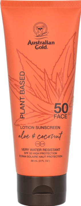 Actual product image Australian Gold Plant Based Face Lotion SPF50 88ml (Sun cream face, SPF 50, 88 ml)