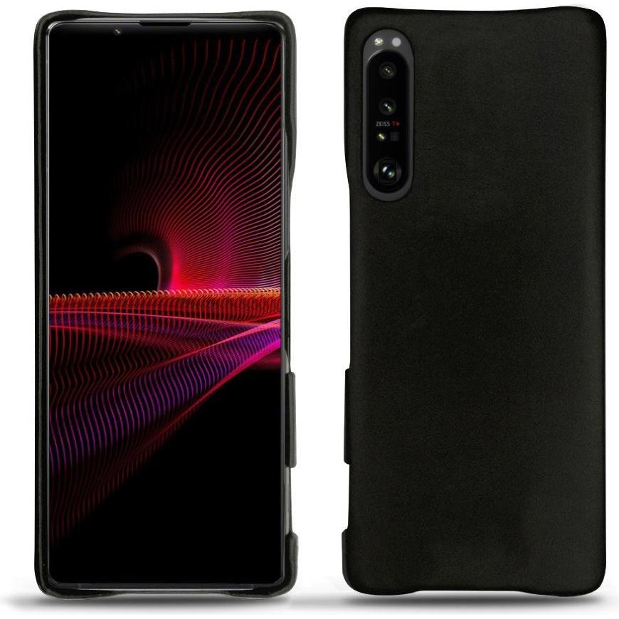 Noreve Lederschutzhülle (Sony Xperia 1 III), Smartphone Hülle, Schwarz
