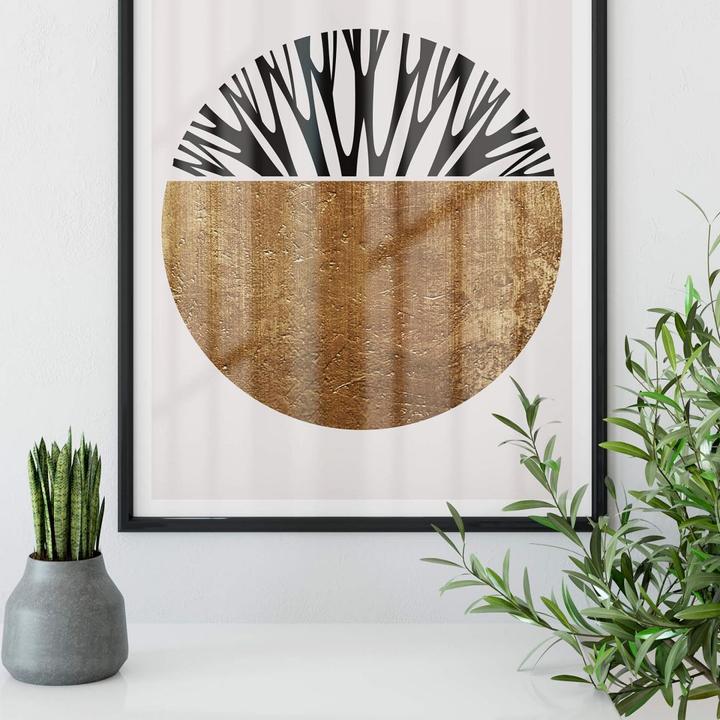 Produktbild Trenddeko Baum des Lebens - Gold (100 x 120 cm)