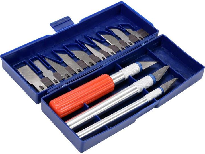 Actual product image Toya Set of precision knives with blades 16 pieces