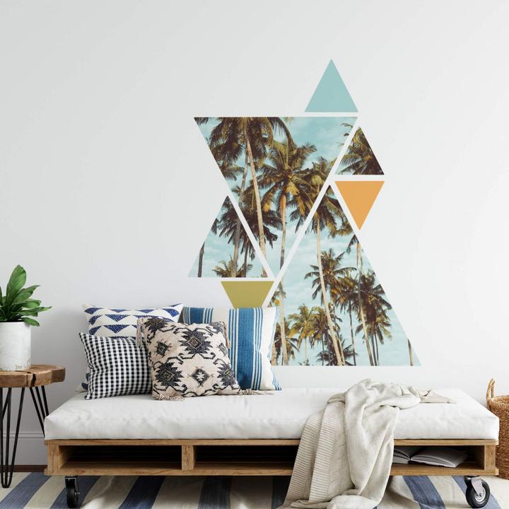 Actual product image Trenddeko Triangle palms (47 x 47 cm)