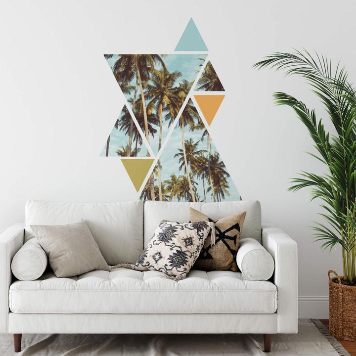 Actual product image Trenddeko Triangle palms (47 x 47 cm)