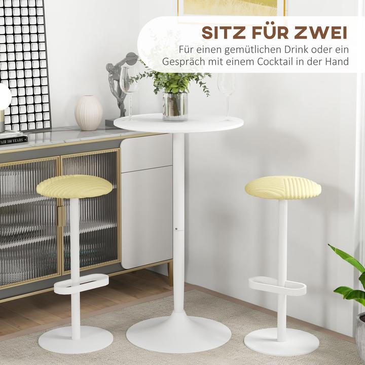 Actual product image Homcom Bar table with non-slip foot pad (Ø 60 x 102 cm)