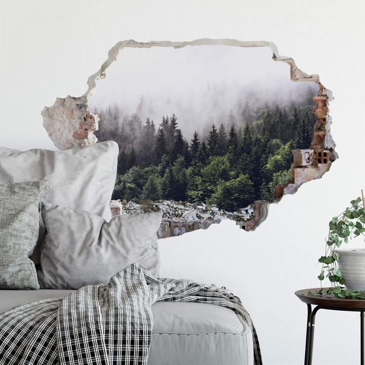 Actual product image Trenddeko 3D Misty Forest (40 x 40 cm)
