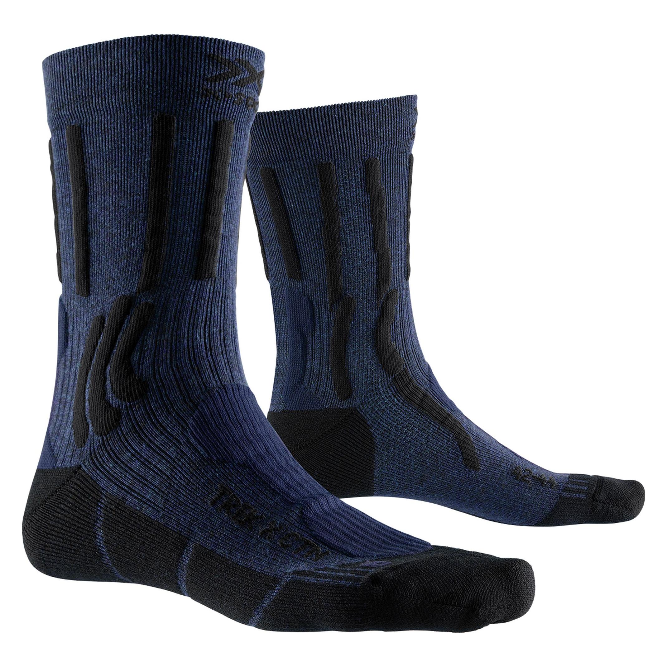 X-Socks, Damen, Sportsocken, Trek X Ctn (45 - 47), Blau