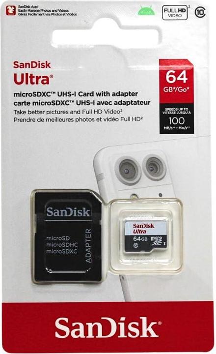 Productafbeelding SANDISK Ultra Lite microSDXC (64 GB, microSDXC, U1, UHS-I)