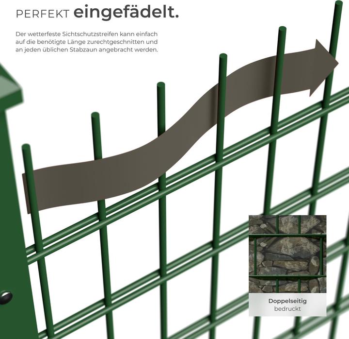 Actual product image tectake PVC privacy film