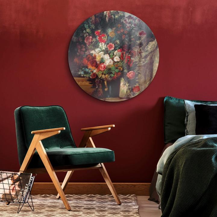 Image du produit Trenddeko Vase avec des fleurs sur une console (30 x 30 cm)