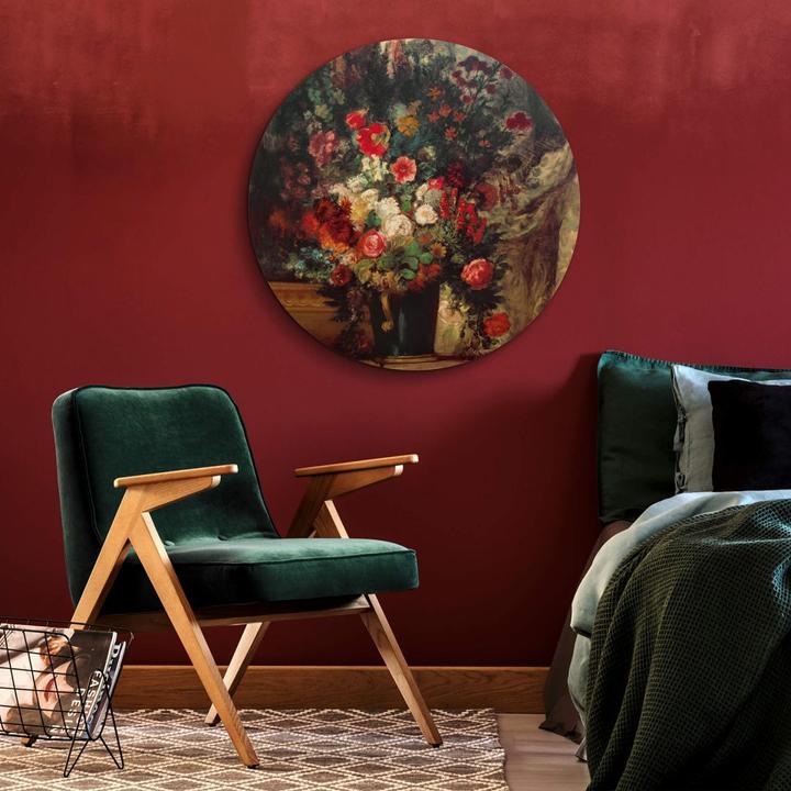 Image du produit Trenddeko Vase avec des fleurs sur une console (45 x 45 cm)
