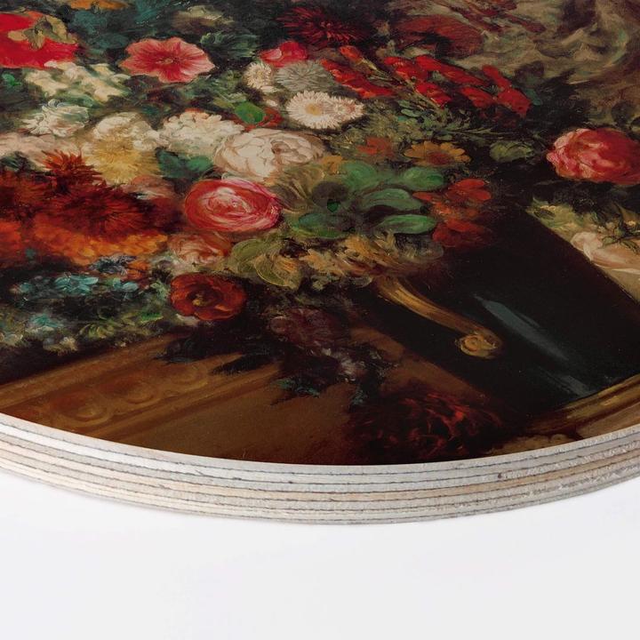 Image du produit Trenddeko Vase avec des fleurs sur une console (45 x 45 cm)