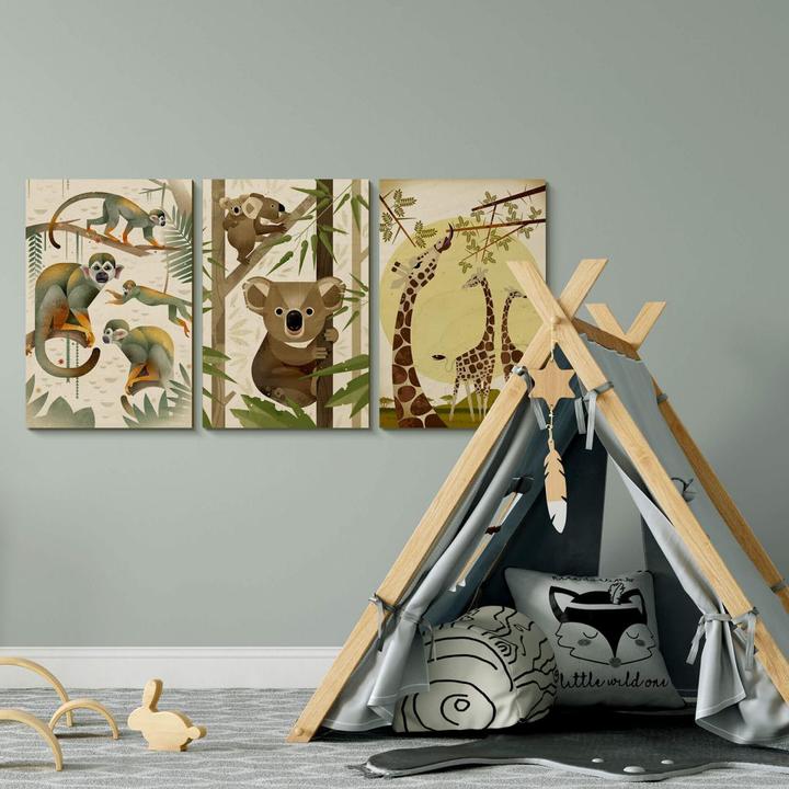 Image du produit Trenddeko Singes écureuils (40 x 60 cm)