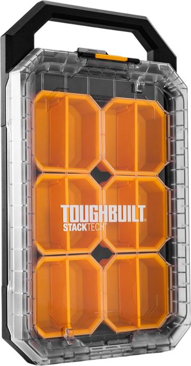 Actual product image ToughBuilt StackTech TB-B1-O-10C kompakter flacher Organizer 48 x 26,5 x 10 cm IP65 + 6x Inlay + 6x