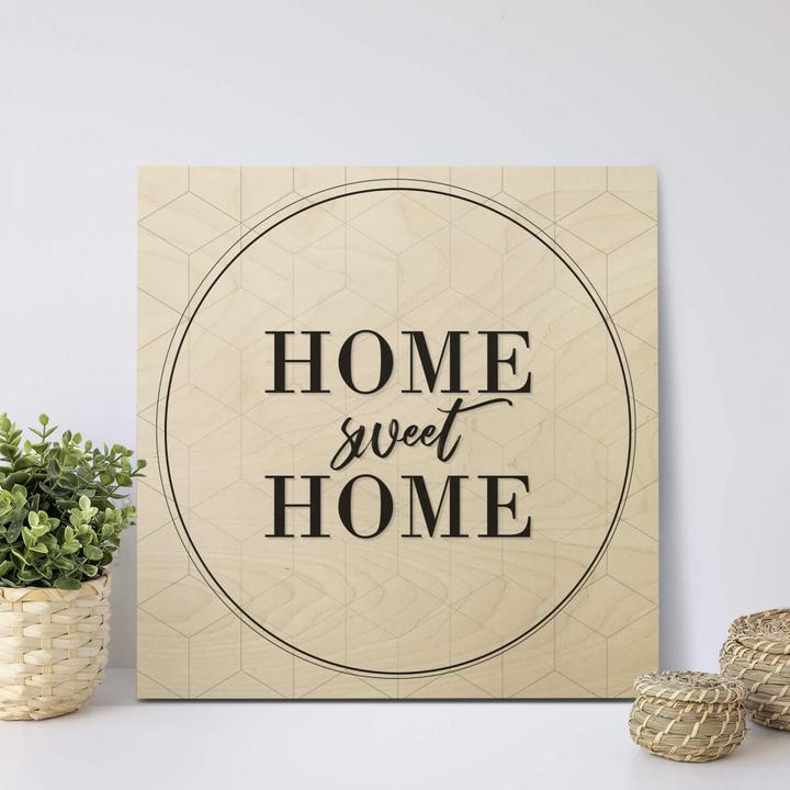Actual product image Trenddeko Home sweet Home (50 x 50 cm)