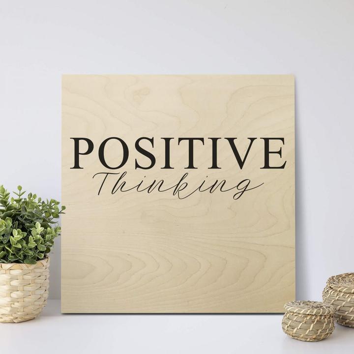 Actual product image Trenddeko Positive Thinking (50 x 50 cm)