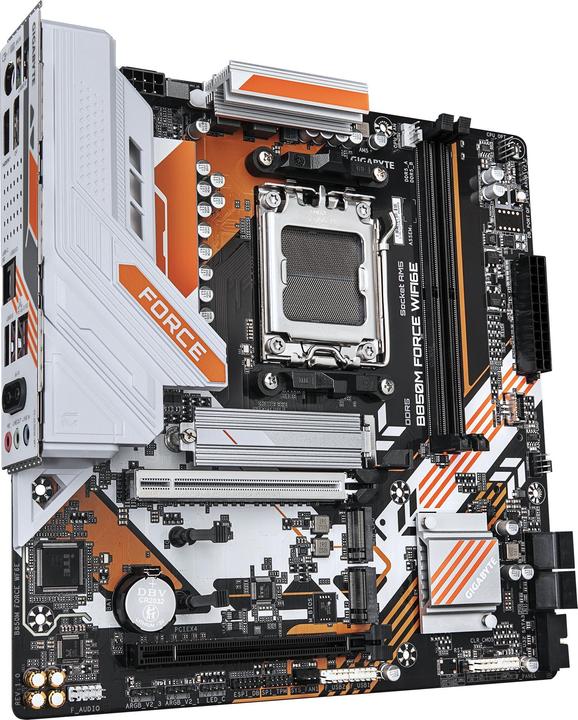 Productafbeelding Gigabyte Mainboard||AMD B850|SAM5|Micro-ATX|Memory DDR5|Memory slots 2|B850MFORCEWF6E (AM5, AMD B850, Micro ATX (mATX))