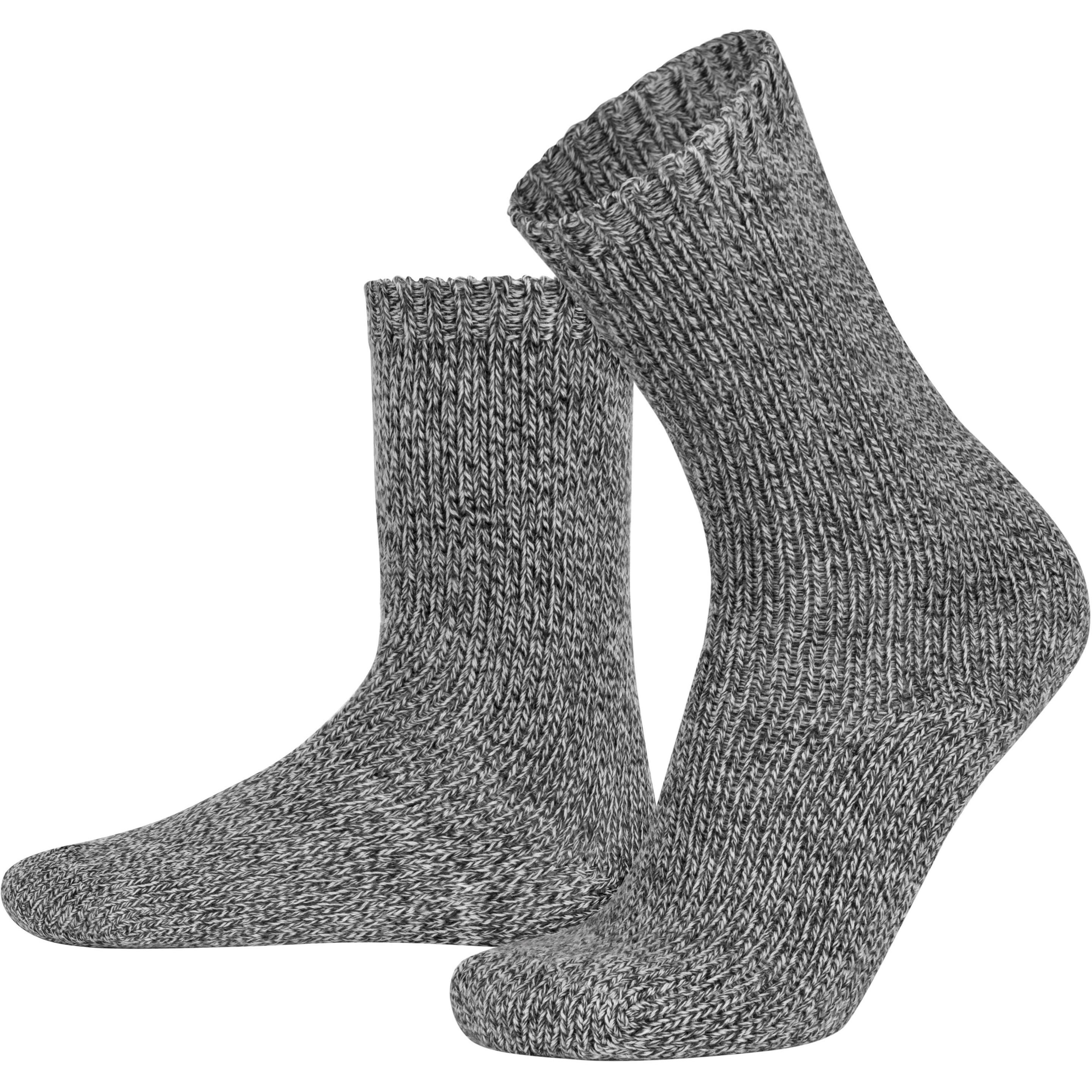 Thumbnail - Normani, Herren, Socken, 2 Strickwollsocken aus Baum- und Schafwolle, Grau, (2er Pack, 35 - 38)