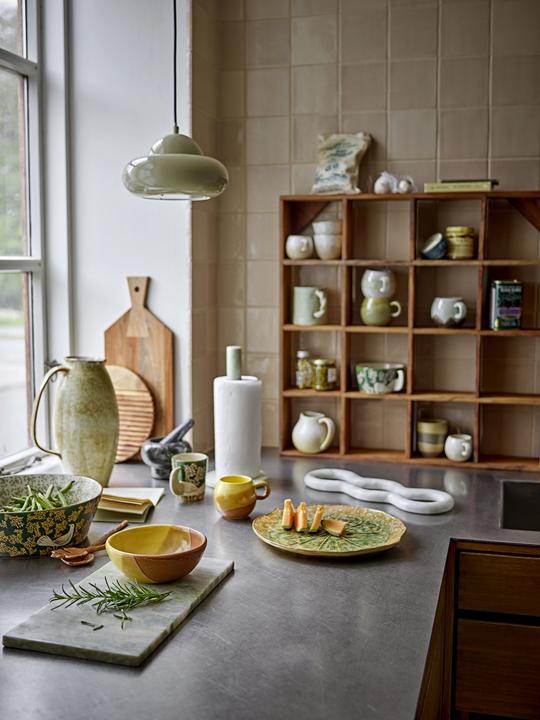 Actual product image Bloomingville - Emy Kitchen Paper Stand - Green - Marble - 30 cm