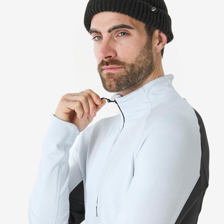 Actual product image Wedze Men's warm functional shirt 1/2 zip polyester (M)