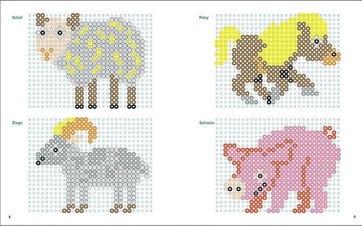 Actual product image My colorful template book: Ironing beads animals