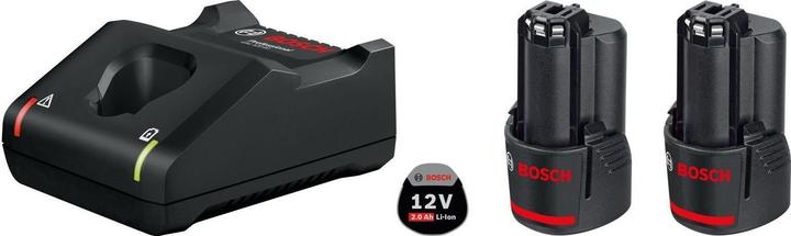 Boîte en carton, GAL 12V-40, 2x batterie GBA 12V 2.0Ah