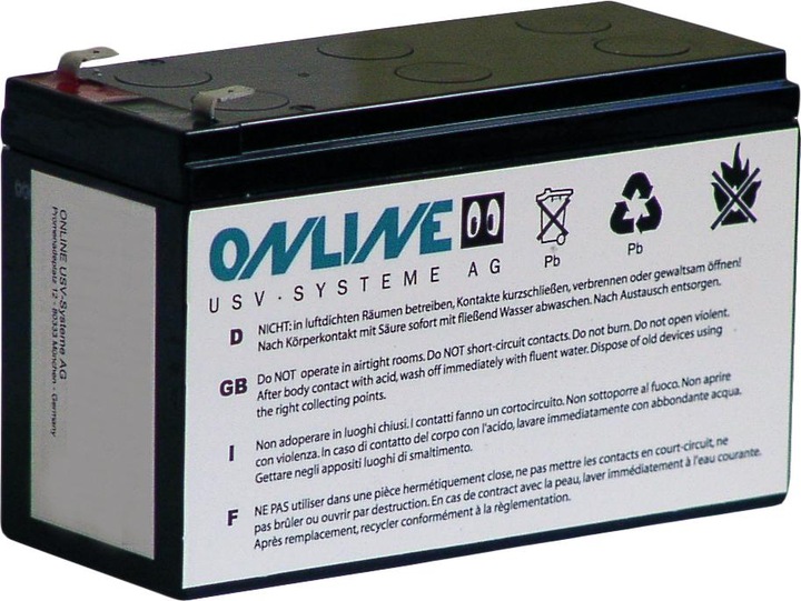 Actual product image Online USV ONLINE Replacement battery for battery pack XANTO 3000R model 2017