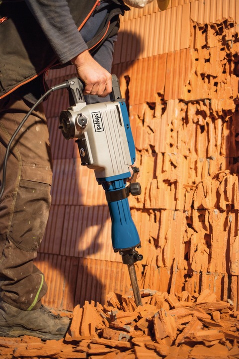 Actual product image Scheppach AB1600 Demolition Hammer 230V 50Hz 1600W - 50J (Electrical connection)