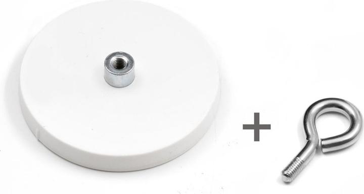 Produktbild Supermagnete Magnetsystem gummiert mit Öse (1x)