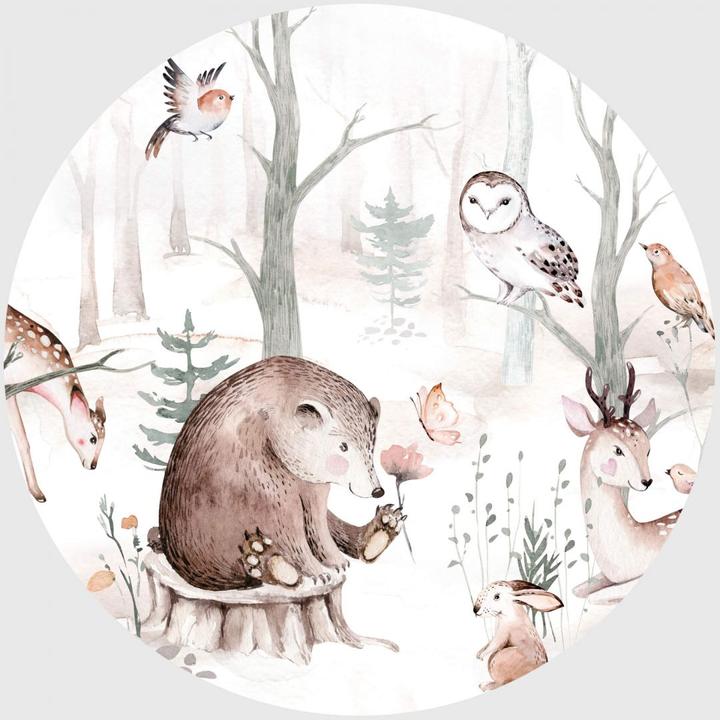 Produktbild Trenddeko Tierfreunde im Wald - Rund (30 x 30 cm)