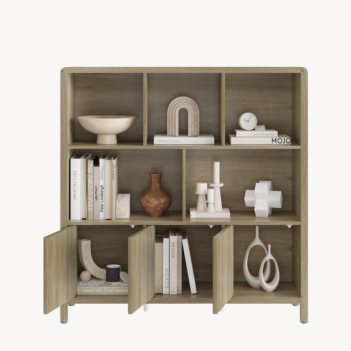 Image du produit En.Casa Kommode Lukkodso 102x98x30 cm Eicheoptik, mittelhell (98 x 30 x 102 cm)