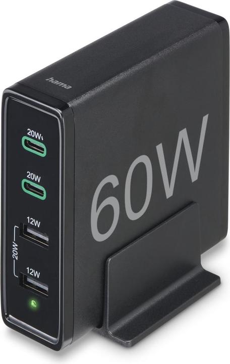 Produktbild Hama Schnellladegerät 4 Ports (60 W, 4 Ports)